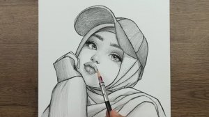 Как шаг за шагом нарисовать очень красивую девушку простым карандашом