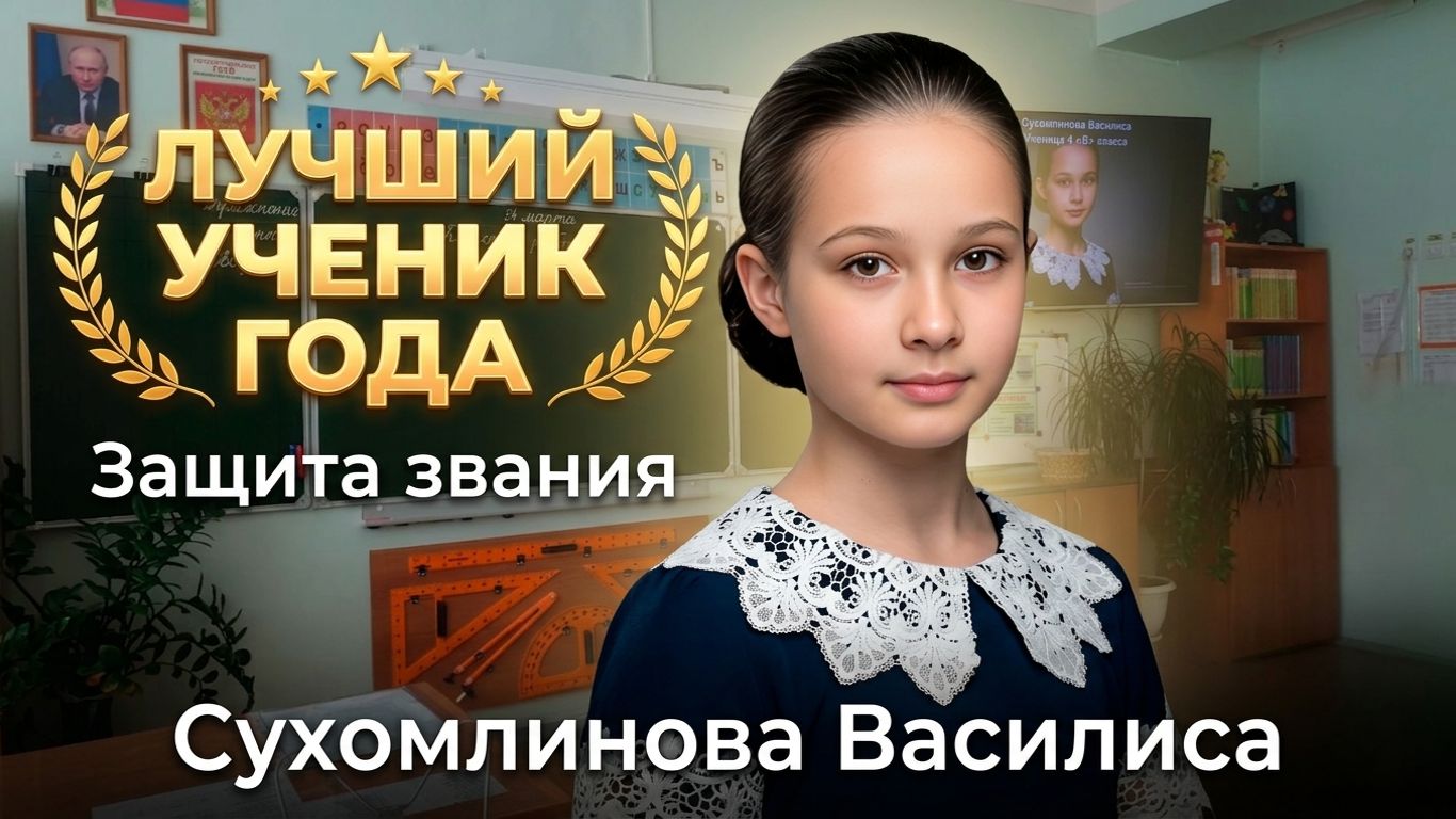 Защита звания УЧЕНИК ГОДА. Василиса Сухомлинова.