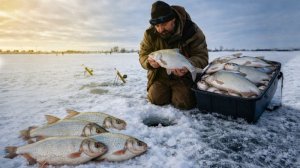 НАЛОВИЛ КУЧУ КРУПНОЙ РЫБЫ! НАСТОЯЩИЙ ЗИМНИЙ ЖОР!