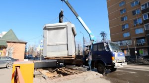 Демонтаж торгового объекта на ул. 8 марта