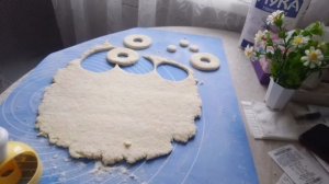 Творожные пончики .