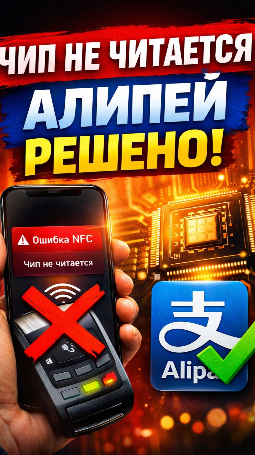Чип не читается Алипей РЕШЕНО
