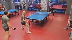 I ф. Чирков/Нельсон (1422) - Перекрестенко/Люжина (1054) настольный теннис 22.03 Парный МИКСТ турнир