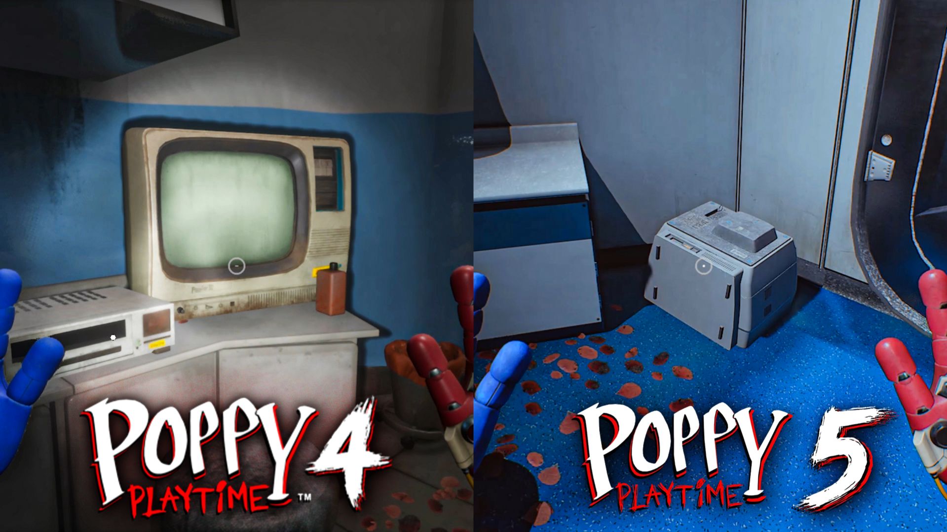 Сравнение Финальной Начальной Локации из Главы 4 и Главы 5 Poppy Playtime