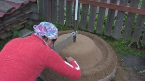 6 соток 11 августа 2021 год. Хроника. Делаю большую чашу для фонтана.