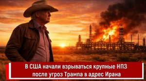 В США начали взрываться крупные НПЗ после угроз Трампа в адрес Ирана