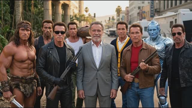 Как менялся Арнольд Шварценеггер, фильмы сериалы Терминатор, Конан, Хищник и тд