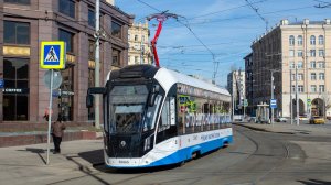 Поездка на автономном трамвае 71-911ЕМ "Львёнок" по маршруту Т1 (кусок) - 15.12.2025