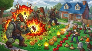 Зомби против растений-2 Plants vs Zombies PvZ Растения против Зомби ПвЗ-2