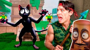 ЭТО ЧЁ ЗА КОТИК?🙀 ПОПАЛ В ДЖУНГЛИ В 99 НОЧЕЙ В ЛЕСУ😱