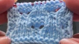 КРАСИВЫЙ АЖУРНЫЙ УЗОР СПИЦАМИ🧶💜