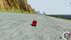 ОГРОМНЫЙ МОНСТР ПРОТИВ МИКРО МАШИН! ВЫЖИВАНИЕ НА СПУСКЕ СМЕРТИ В BeamNG.drive