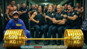 Худой уборщик уничтожает бодибилдеров.