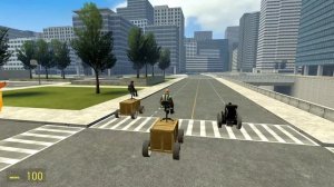 ОГРОМНАЯ ТОЛПА НАГГЕТСОВ ПРОТИВ ЛЮДЕЙ! КОВБОЙ НАГГЕТС ПОГОНИ НА МАШИНЕ В Garry`s Mod