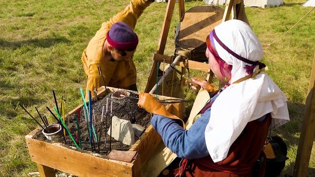 Золото-стеклянная бусина