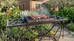 Холодная ковка в деле: изготавливаем функциональный мангал с подстольем