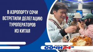 В аэропорту Сочи встретили делегацию туроператоров из Китая