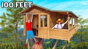 24 ЧАСА в ГИГАНТСКОМ домике на дереве!