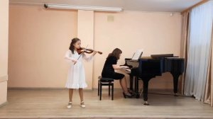 Н. Рубинштейн "Прялка", Алешина Марьяна, скрипка (10 лет), г. Томск.