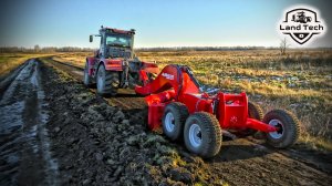 Делаем дороги без щебня и ПГС! Прицепной грейдер-планировщик ДорМастер-4,5 и трактор Кировец