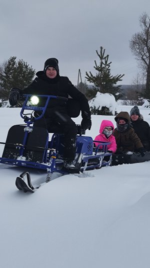 Мотобуксировщик с лыжным модулем Альбатрос XLV9