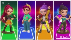 Танцевальная Битва: К-Поп Охотники на Демонов — Тайлс Хоп Музыкальный Ритм Драйв