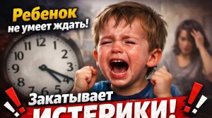 Мой сын абсолютно не может ждать! Сразу закатывает истерику! 4 года. Почему?!
