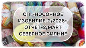 СП «Носочное изобилие-2/2026». Отчёт-2/март. Северное сияние ✨