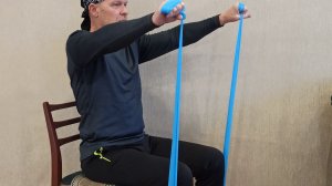 19- Подъём рук сидя (Seated shoulder raise)