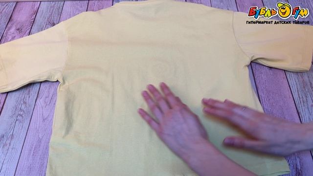 Футболка Lanson Kids с графическим принтом и надписью желтая  - видео