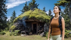 Я построила тайное убежище под гигантской скалой. Проживаю в лесу. Бушкрафт