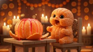 Милые фруктовые малыши едят мороженое из лавовых фруктов 🍎 Мультики для детей. ASMR