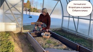 Уютный влог: Второй день в деревне. Собрала грядку.