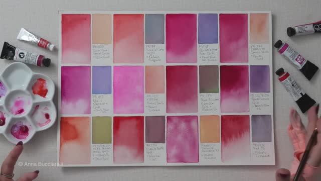 Основные оттенки красного для акварели ❤️ Найдите свой идеальный оттенок!