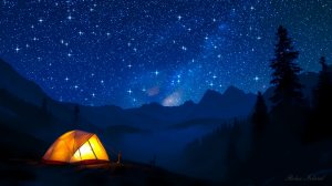 ✨ НОЧНАЯ УСПОКАИВАЮЩАЯ МУЗЫКА ДЛЯ СНА 🎵 РАССЛАБЛЯЮЩАЯ МУЗЫКА ДЛЯ ДУШИ В ПОХОДНОЙ ПАЛАТКЕ В ГОРАХ