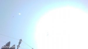 Запуск БезМоторно-Кордовой АвиаМодели во дворе. Съемка против Солнца.  Март 2026.