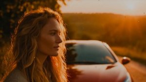 Милая блондинка... 👱 Красное пежо🚘.