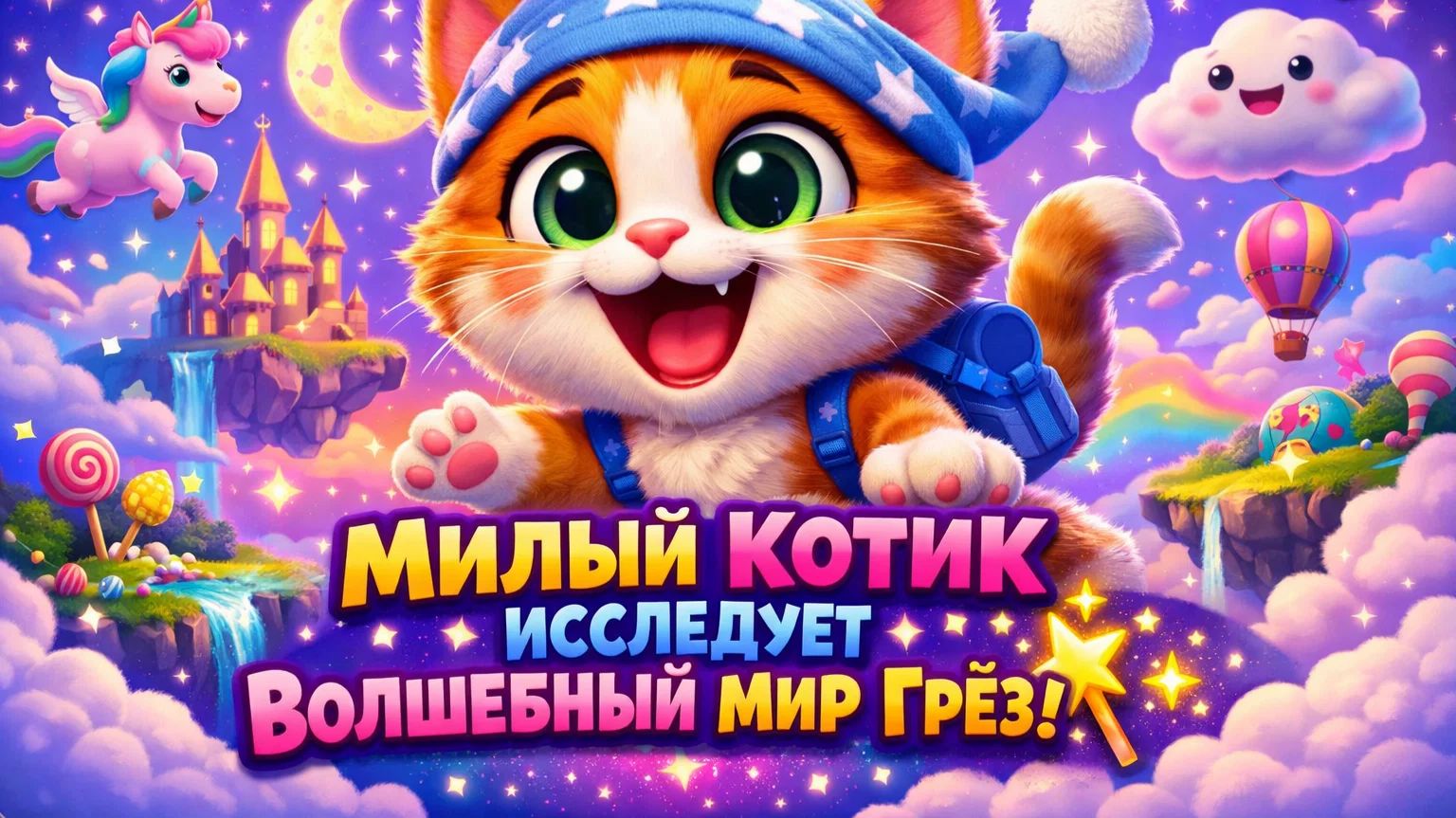 Эпическое приключение во сне от Whiskers: Милый Котик исследует волшебный мир Грез! ✨
