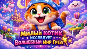Эпическое приключение во сне от Whiskers: Милый Котик исследует волшебный мир Грез! ✨