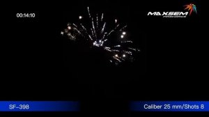 Римская свеча SF 398С   1 дюйм 25 мм  калибр   эффест C   8 выстрелов Maxsem