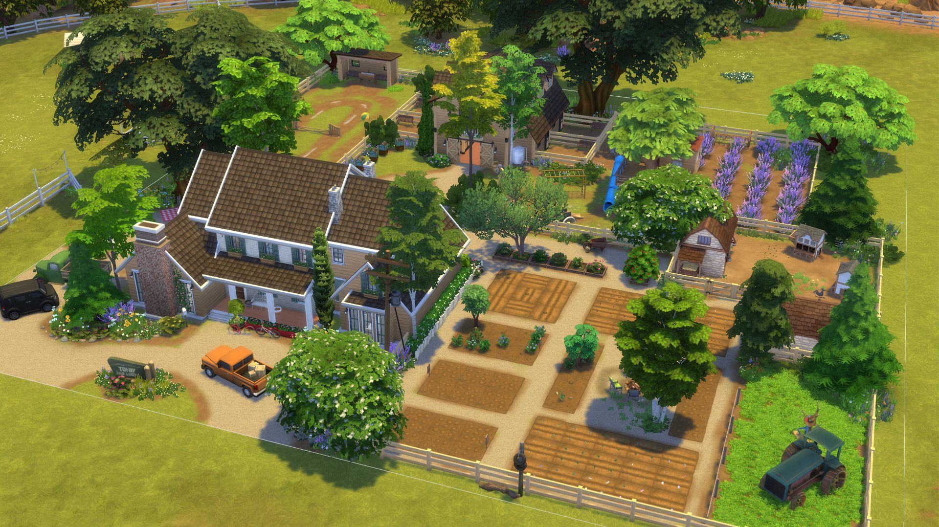 СЕМЕЙНЫЙ ДОМ ФЕРМА / СИМС 4 СТРОИТЕЛЬСТВО / The Sims 4 family house farm