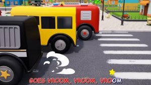 Wheels On The Bus Go To Town _ Nursery Rhymes & Kids Songs - Baby Car Songs TV