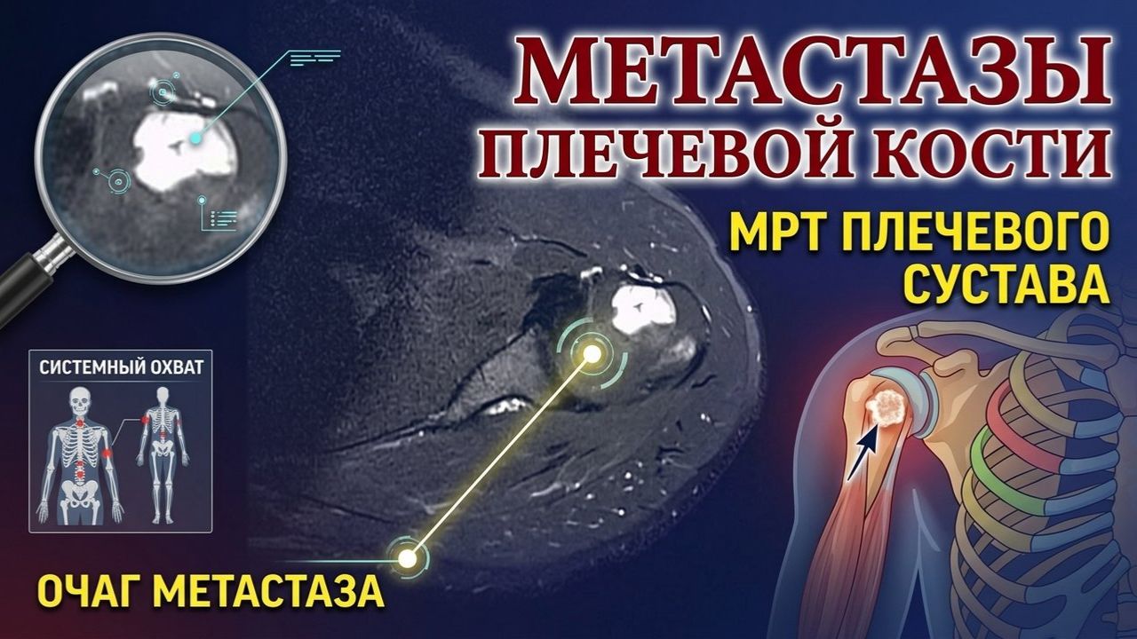 МЕТАСТАЗЫ В КОСТИ плеча, импиджмент синдром и РАЗРЫВ СУСТАВНОЙ ГУБЫ плеча на расшифровке МРТ