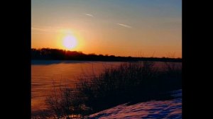 Вечерняя весенняя прогулка на реке. Закат. 
( 24 марта)