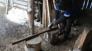 Стремянку начал болгаркой