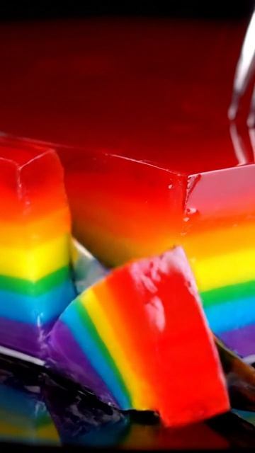 Идеальный срез 😍 ASMR разноцветное желе