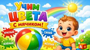 Учим цвета с мячиком | Простое обучение для малышей