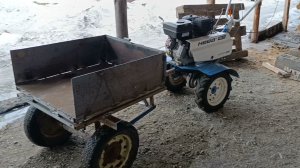 Самодельный прицеп-адаптер передний для мотоблока