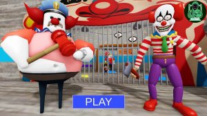 КЛОУН БАРРИ #Страшный побег из тюрьмы (Обби) Игровой процесс в Roblox #роблокс #robloxgames