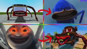 МОЛНИЯ МАКВИН И СОНИК ПРОТИВ АВТОБУСА-ПОЖИРАТЕЛЯ: Битва Машинок-Монстров — Мультик 🏎️🚌